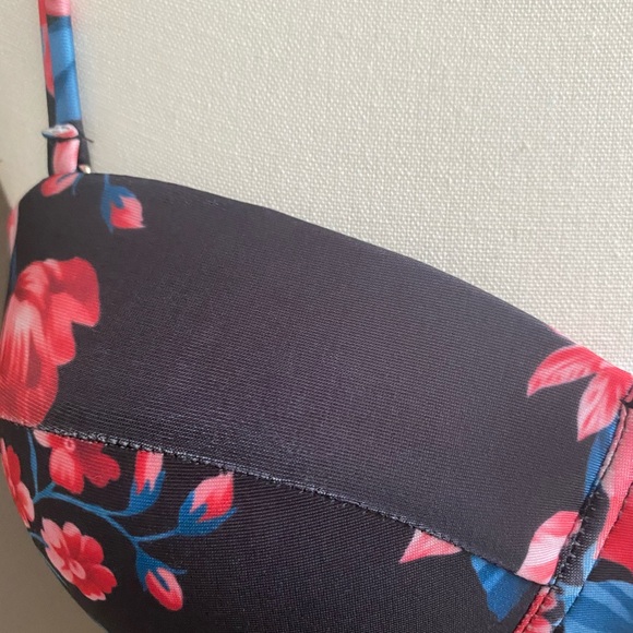 Bathing suit Top Size L Strapless Floral - Picture 4 of 13